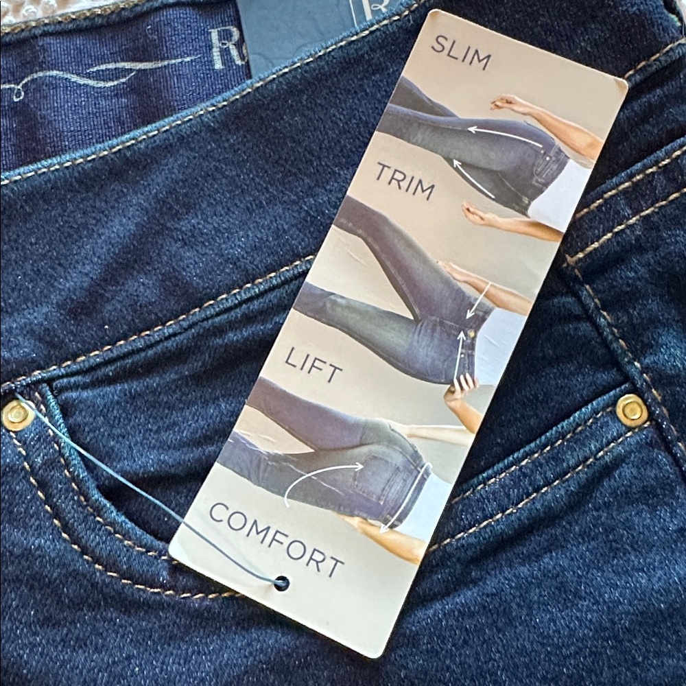 Rafaella Navy Denim Pants - Picture 7 of 9